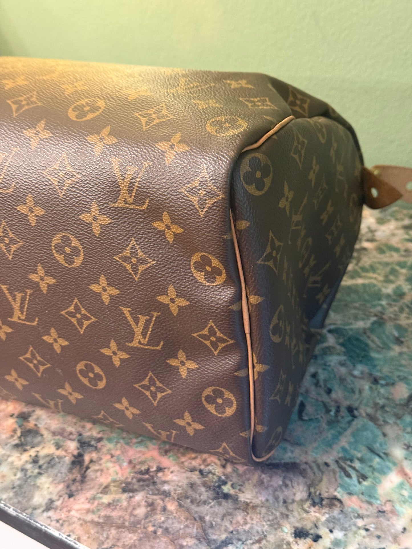 LOUIS VUITTON MONOGRAM SPEEDY 35 BOSTON BAG
