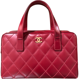 CHANEL BORDEAUX QUILTED BOSTON BAG